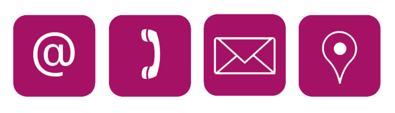 Symbole für Kontaktinformationen